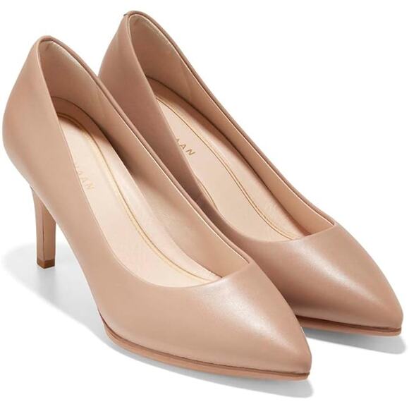 NWT Cole Haan Women's Grand Ambition (75mm) Pump, Amphora Leather-Size 10 - Picture 1 of 2